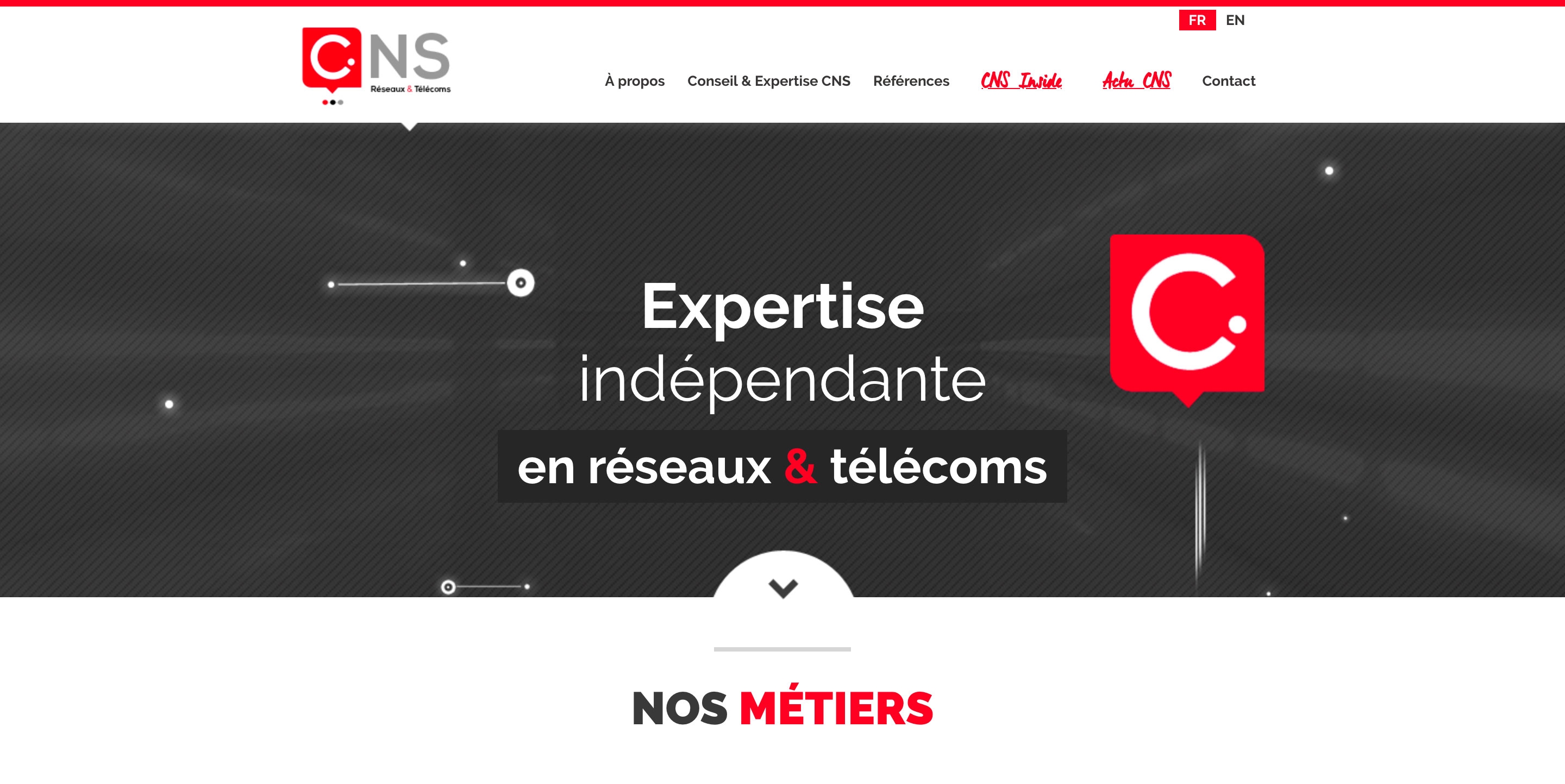 CNS com, visuel principal