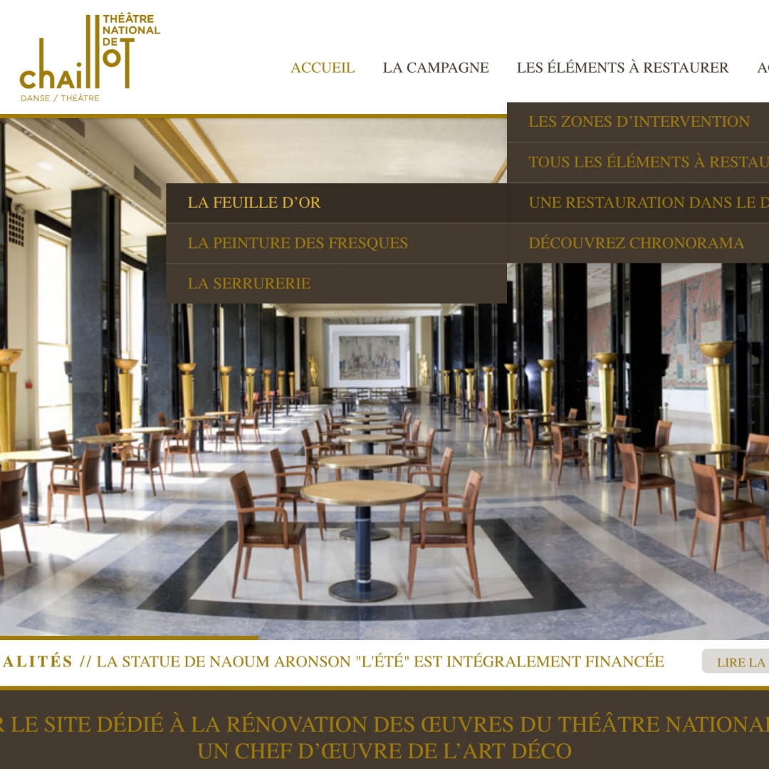 Logo projet Théatre National de Chaillot Jérémie de Cuyper