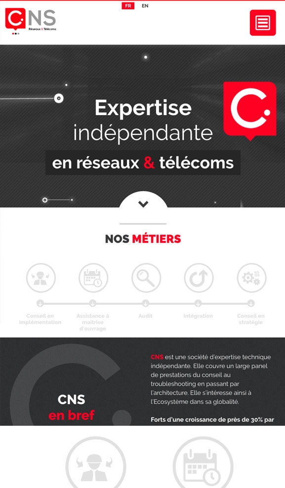 CNS com, version mobile